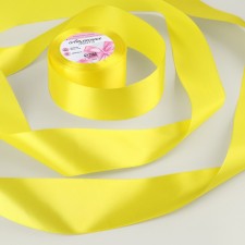 Satin tape, 50 mm × 23 ± 1 m, color yellow No. 15