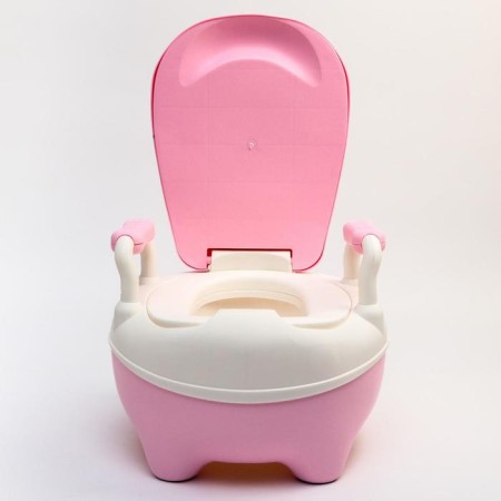 Pot children's "Hippo", white/pink color-3