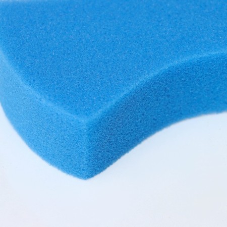 Bath sponge for the body "Sunset", 13 × 9 × 4 cm, blue color-2