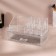 Organizer for storage, 9 sections, with a drawer, 18.5 × 10 × 11.5 cm, in a cardboard box, the color is transparent