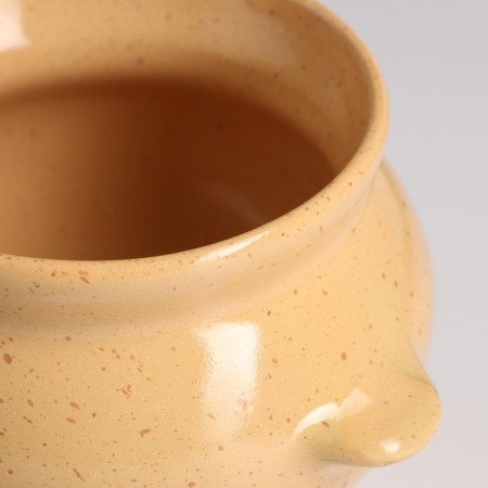 Ceramic pot for baking No. 5 with handles, 0.5l / 10x10.5cm, Karakum-2