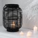 Metal candlestick, PVC "flashlight. Black lady" black 40.5x23x23 cm