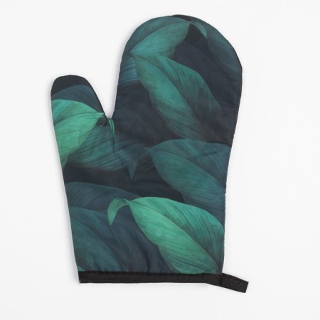 Kitchen set (2 objects) Ethel “Leaves”, a severity of 17x17 cm, mittens 26x16 cm, 100% p/e-1