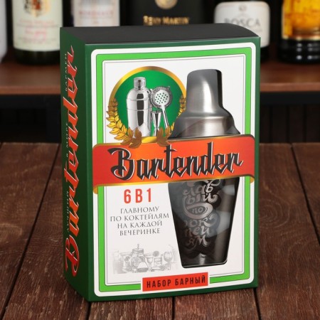 Bartender bar, 5 items, recipes cards-8