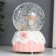 Souvenir polystone water ball light, music "Bear and cake" d = 8 cm mix 12.5x8x8 cm