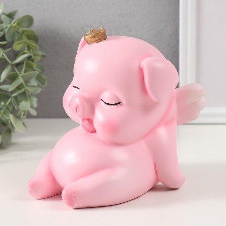 The piggy bank "Pig Princess" height is 14 cm, width 12 cm, length 15 cm.-2