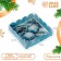 Cookie box, confectionery packaging, "miracles happen", 12 x 12 x 3 cm, new year