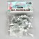 Busins ​​made of natural stone "Cat Eye", set 46 pcs., Size 1 pc. -8 mm, matte gray-white
