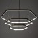 Lamp Bayerlux "Tanley" LED 160W 3000-6000K black 72x80x100 cm
