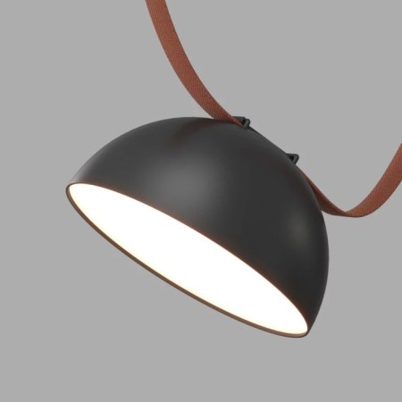 DK5560-BK Belty Flow lamp with D220MM H117MM 48V 20 ° 4000K IP20 Black Aluminum LED