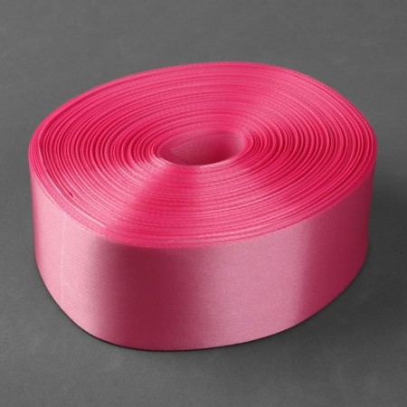 Satin tape, 50 mm × 100 ± 5 m, pink color-1