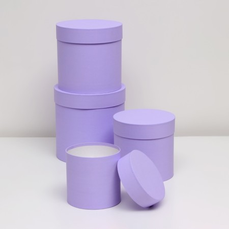 Set of hats 4 in 1 "Bright Lilac" 21 x 21 x 21-4 x 14 x 14 cm-1