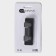 Self -adhesive metal Savanna Black Loft Plane, 2 hooks, 8 × 2 × 2.5 cm