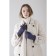 Female gloves, size 8, without insulation, blue color