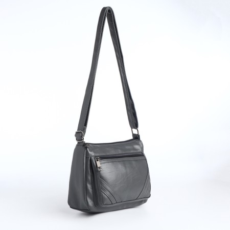 Women's bag with lightning, gray color-1