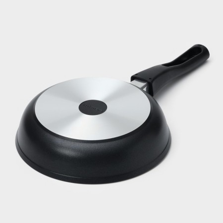 Pan "Tradition", D = 22 cm, glass cover, removable handle, anti -stick coating, black color-6