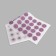 Iplikator-river, the basis of Spanbond, 40 modules, 14 × 32 cm, white/lavender color