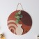 Decorative wood hooks "Abstraction. Flower and vase" 1.5x23.4x23.4 cm
