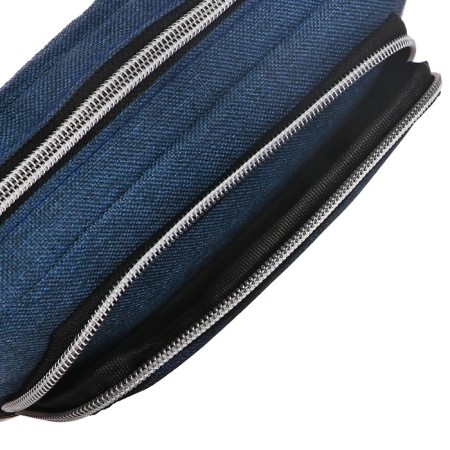 School Penal on the zipper Calligrata, 2 departments, blue-4