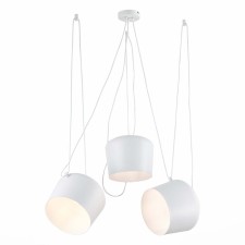 Suspended EVOLUCE lamp. Sle120653-03. TRIESTE. 3x40 watts, e27, 200 cm, white color