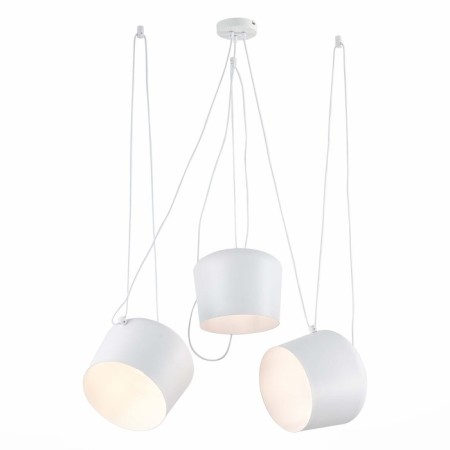 Suspended EVOLUCE lamp. Sle120653-03. TRIESTE. 3x40 watts, e27, 200 cm, white color