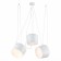Suspended EVOLUCE lamp. Sle120653-03. TRIESTE. 3x40 watts, e27, 200 cm, white color