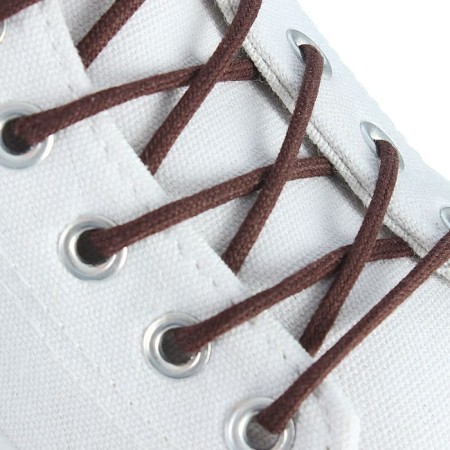 Shoes for shoes are round, d = 3mm, 60cm, brown color