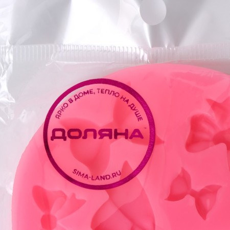 Mold Dolyana "Balt", silicone, d = 8.5 cm, pink color-5