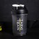 Sports shaker “be brave”, black, with a bowl for protein, 500 ml