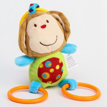 Soft “elephant” suspension, slot., Rattle, on a crib, stroller, species mix, crumb I-7