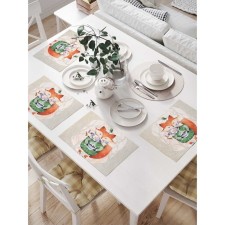 A set of napkins for setting the table 