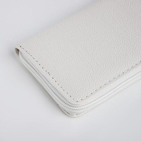 Women's wallet with lightning, white color-2