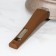Granite pan, d = 24 cm, removable handle, glass cover, anti -stick coating, brown color
