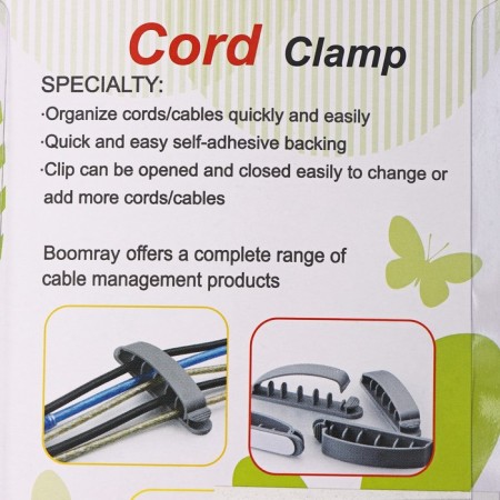 Clamps for wires, 3 pcs, white color-7