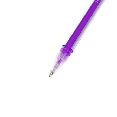 A set of gel pens 18 colors, a striped silver body, in a blister on a button-5