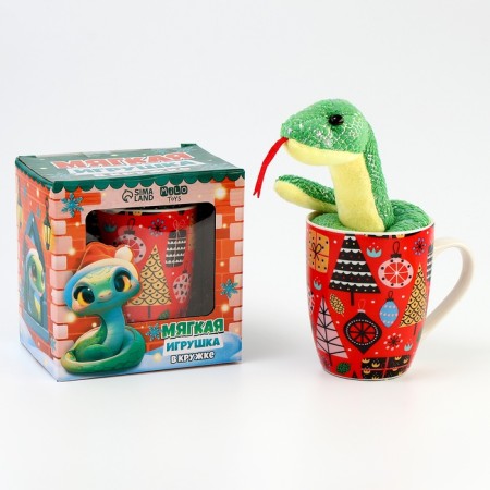 Set of "fulfillment of desires" soft toy in a circle, snake-1