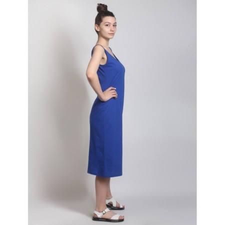 Female dress, size 44, cornflower color-4