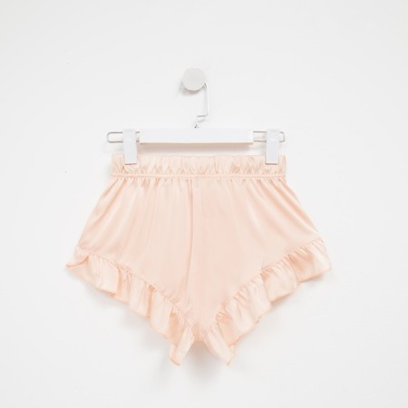 Female pajamas (T -shirt, shorts) minku: Light touch color beige, size 48-15