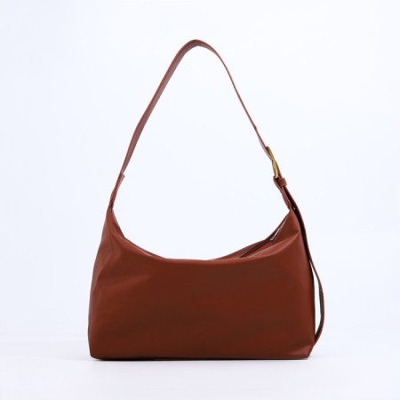 Bag-bag with zipper brown color