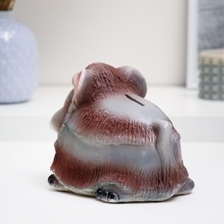 Mamon piggy bank Gray, 19x13x15cm-2