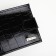 Male purse on the button, Textura, for cards, for coins, black color