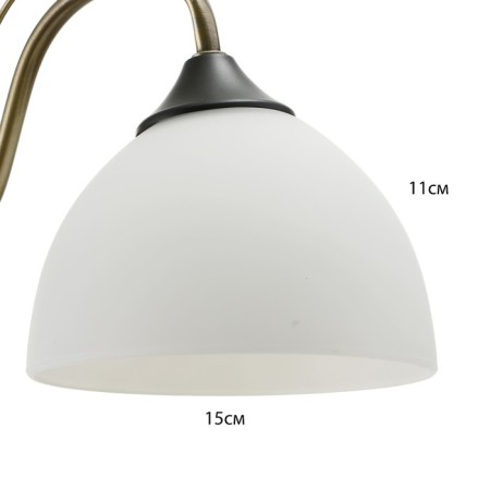 Люстра "Элейна" 3хЕ27 40Вт бронза 48х48х28 см BayerLux-3