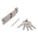 Cylinder mechanism standard MAX, 110 mm (60x50V), 5 keys, key/turntable, matte nickel 102481