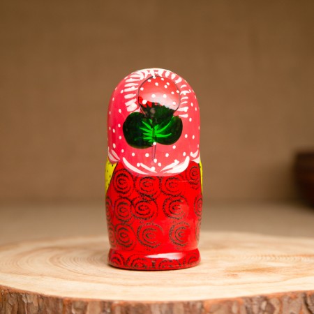 Matryoshka 5 puppet "Katya" berries, 12-13 cm, manual painting.-3