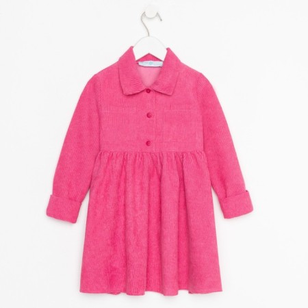 Платье детское KAFTAN "Velvet", р. 32 (110-116), ярко-розовый-4