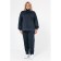 Female suit, size 58, dark blue color