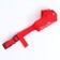 Muzzle mesh with double fixation, size m (length on a nose 10 cm, muzzle 20 cm), red