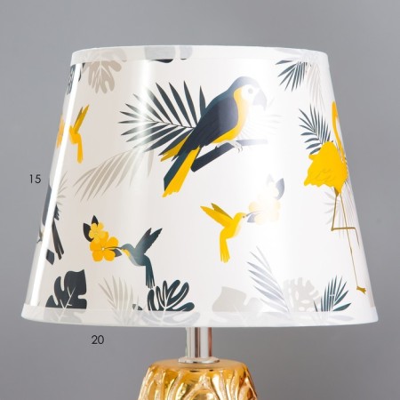 Bird's table lamp E14 15W gold 20x20x33 cm Risalux-3