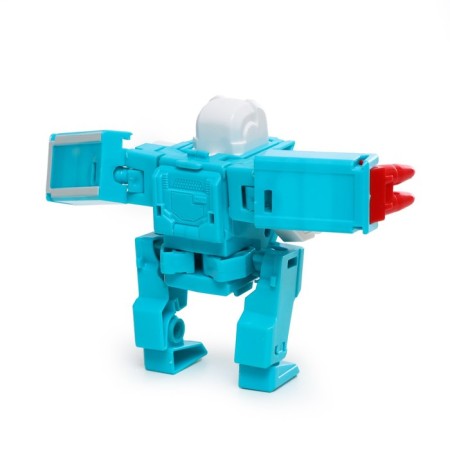 A set of robots "alphabet", transforms, 6 pieces, gather in 1 robot-6