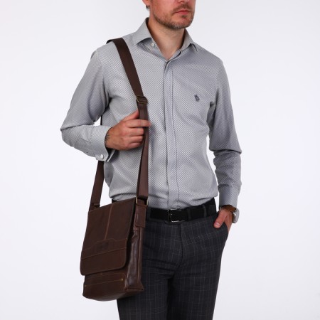 Male bag, xl zolo, brown color-6